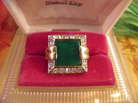Vintage Ring, Signed D'Orlan Designer Ring - Gem