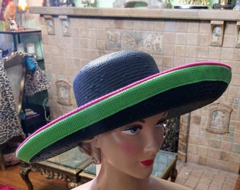 Fabulous Classy Kentucky Derby Hat.  Great Colors.