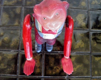 Antique Celluloid Monkey, Japan, Toy, wind up,