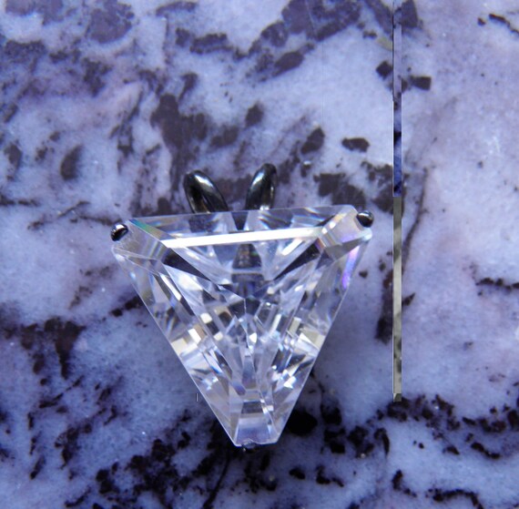 Pendant, Amazing Huge Simulated Diamond Pendant, … - image 1