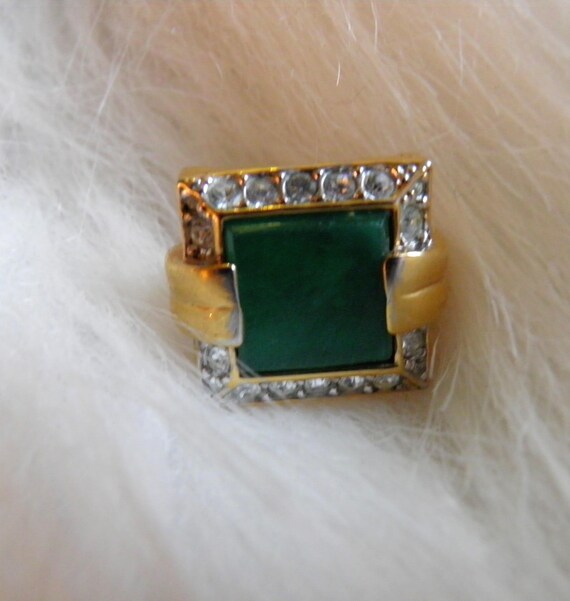 Vintage Ring, Signed D'Orlan Designer Ring - Gem