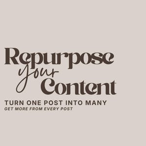 Content Repurposing Map | Editable Canva Template for Creators (Digital Download)
