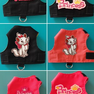 Cat Harness/Walking Jacket by Land O' Burns Bengals APPLIQUES PATCHES on Plain Cotton  Made To Order Contact for Custom Size see description