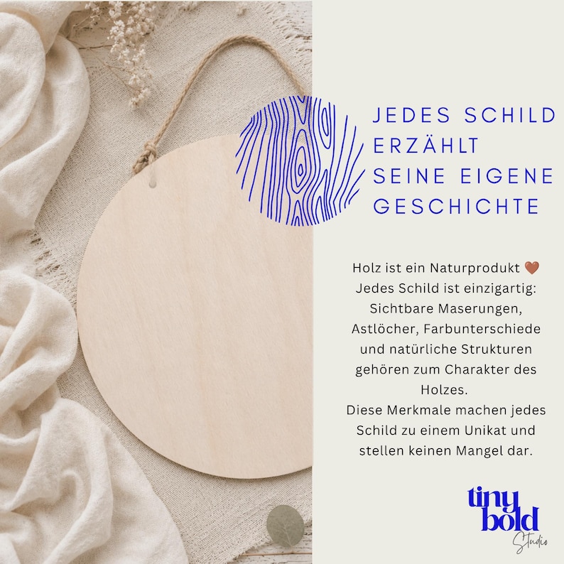 Personalisiertes Holzschild mit Namen / Wunschtext | Stilvolles Türschild & Willkommensschild für Zuhause | Geschenk Familie Hochzeit Einzug image 5