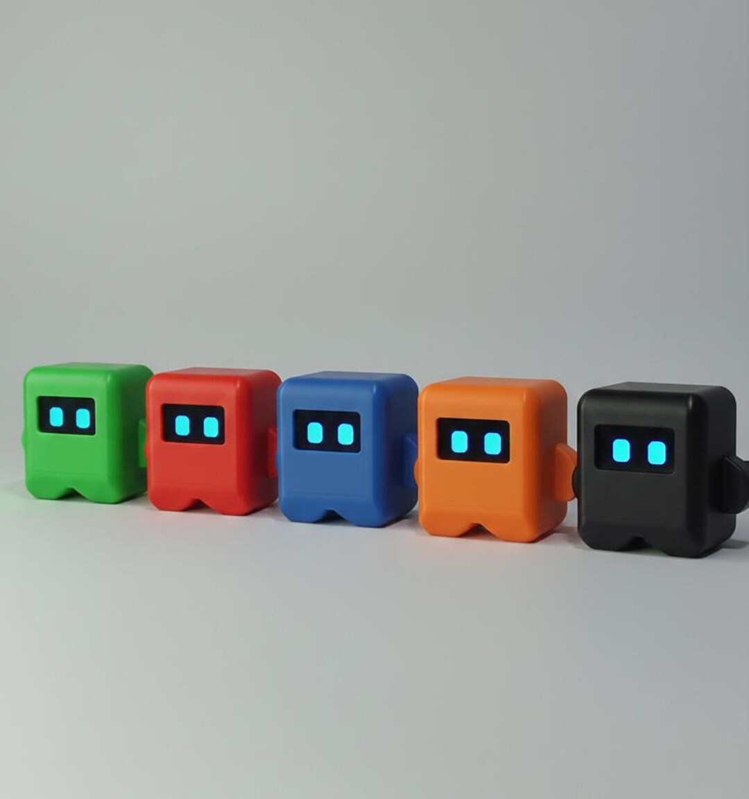 Mini Desk Pet Robot With Moving Eyes | Touch Control Desk Companion Toy ...