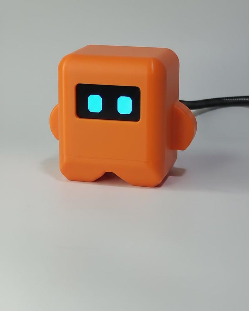 Mini Desk Pet Robot With Moving Eyes | Touch Control Desk Companion Toy ...