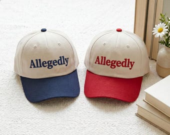 Embroidered Allegedly Hat: Law Student, Attorney, Graduation Gift