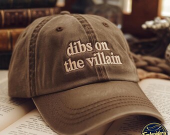 Gorro bordado de romance oscuro, época de villanos, gorra de club de lectura