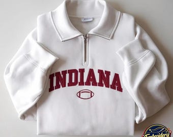 Sudadera bordada para el día del partido de fútbol americano de Indiana
