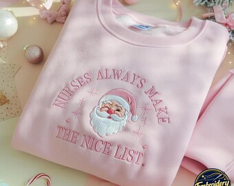 Sudadera navideña bordada para enfermeras, regalo para profesionales de la UCI neonatal