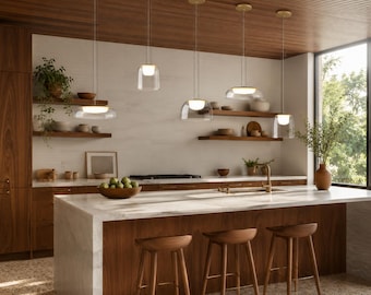 Modern Glass Orb Pendant Light, Minimalist White Sphere Hanging Lamp, Contemporary Kitchen Island Fixture, Chic Bedroom Ceiling Light