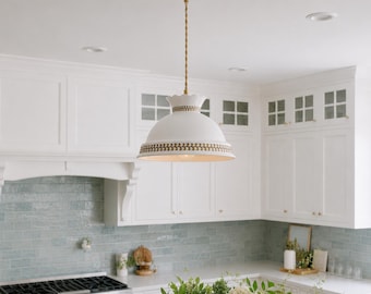 Artisanal Ceramic Pendant Light, Elegant Contemporary Hanging Lamp for Parlor, Study, and Bedroom Decor