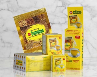 Link Samahan Instant Ayurvedic Herbal Tea Sachets Cough Cold Relief 100% Natural Ceylon Organic Link Samahan Tea UK Seller Fresh Sri Lanka