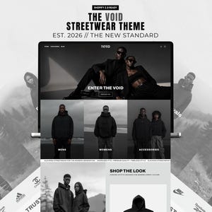 Ultimate Streetwear Shopify Theme | High-End Fashion Clothing Brand Website Template | Ready to Launch Store