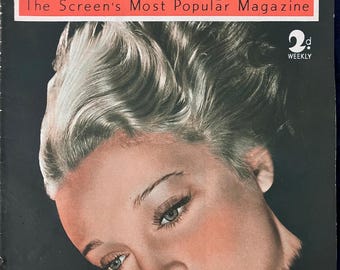1939 PICTUREGOER Magazine – Gary Cooper, Ray Milland, Virginia Bruce, Mickey Rooney – Filmnummer från tiden före kriget