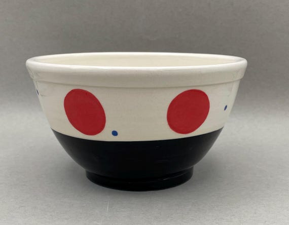 BOWL, medium, mixing, serving, modern, geometric design