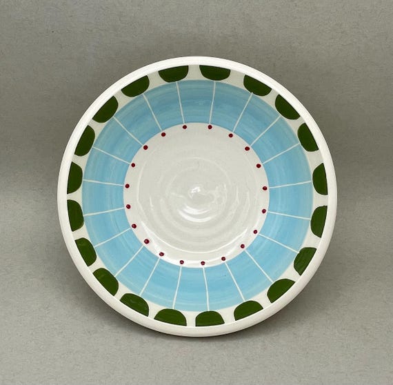 BOWLS, medium, salad, pasta, serving, modern, mid century, geometric design.