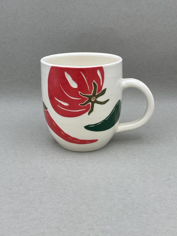 MUG, large,  summer veggies