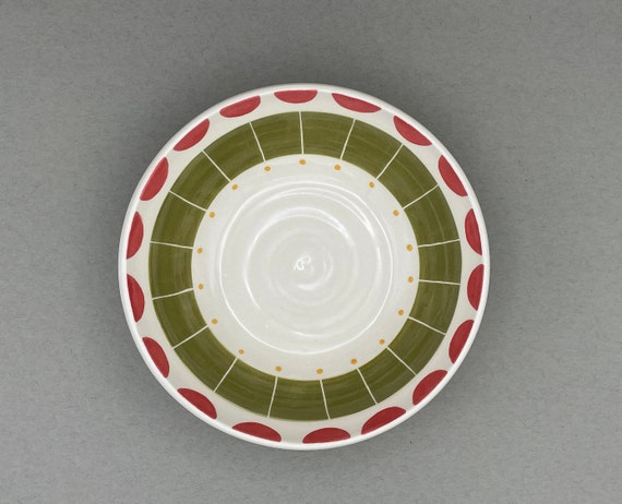 BOWL, medium, for personal serving, breakfast, salads, pasta, pokè, modern, mid century, geometric