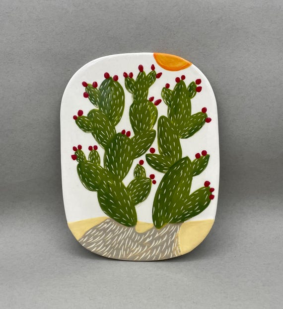 SPOON REST or small plate, sushi plate, key rest, wall decor