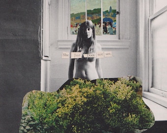 Ragazza di Ipanema, collage vintage