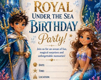 Kids Birthday Invitation Pack | Editable Printable Birthday Invitations | Magical Party Themes Bundle | Instant Download | Boys & Girls