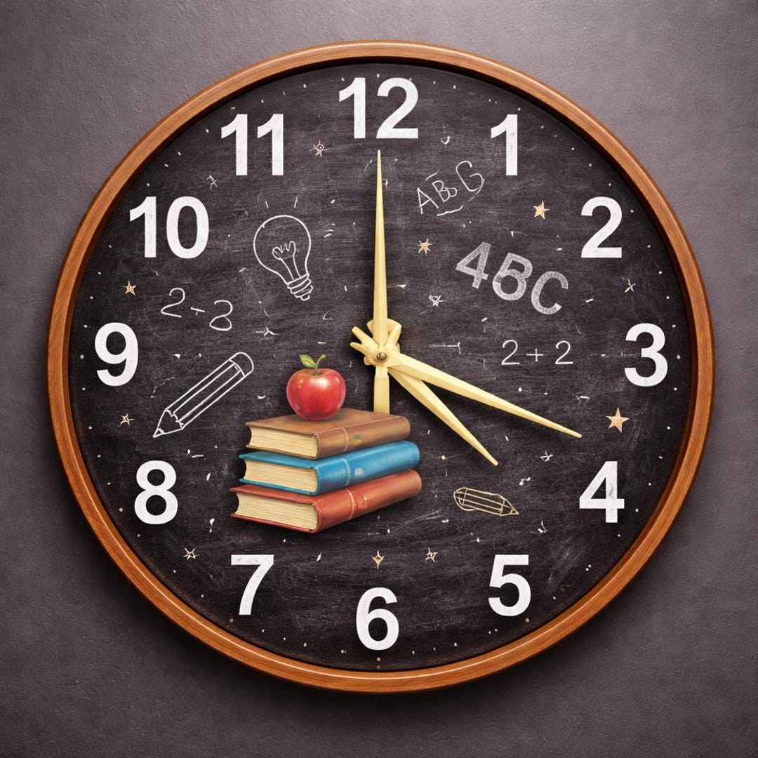 Teacher Chalkboard Wall Clock | Classroom Decor Art | Unique Educator ...