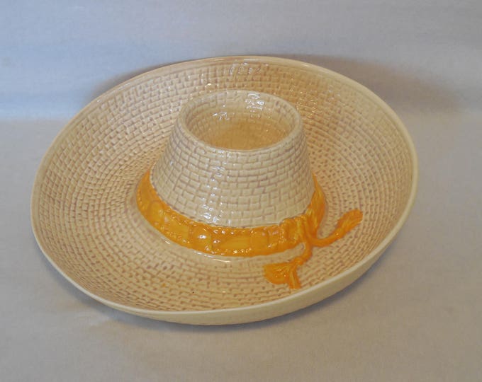 Ceramic Cowboy Hat/sombrero Chip and Dip Platter Etsy