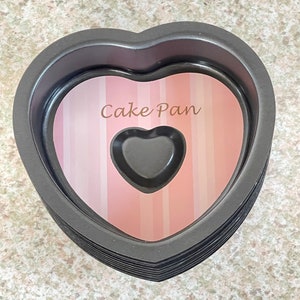  Set of 6 Mini Heart Springform Pan 4 Inch Heart Shape Mini  Cheesecake Pans Non Stick Heart Cake Mold Small Heart Cake Pan with Drop  Bottom for Air Fryer Pressure Cooker