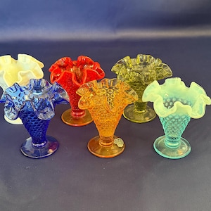 Fenton Hobnail Vase - Etsy