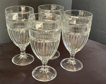 Anchor Hocking Annapolis Water Goblets, Set of 4