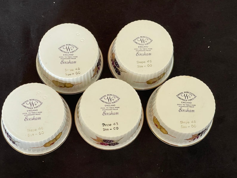 Gold Rim Ramekin Royal Worcester Evasham Gold Ramekins - Etsy