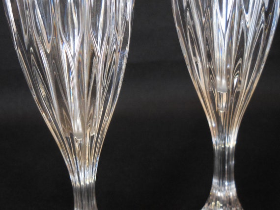 Mikasa Julie 8 oz Clear Crystal Champagne Flutes 