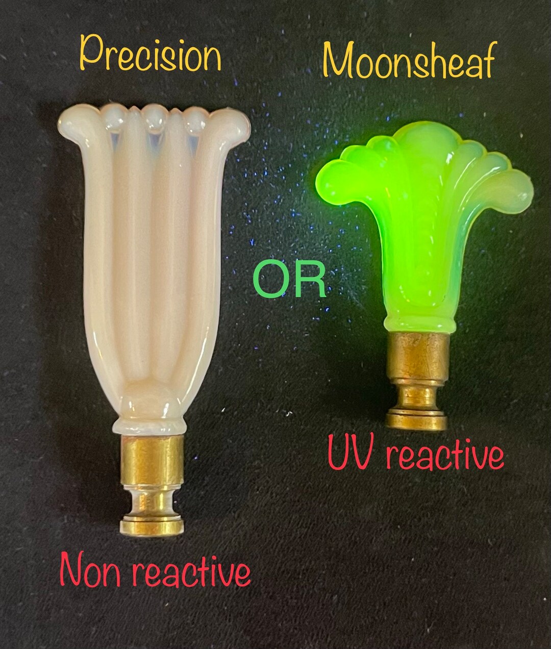 Vintage Aladdin Alacite Lamp Finials Etsy