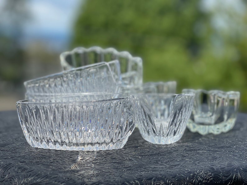 Princess House Crystal Silverware Caddy Ribbed Design OR Etsy