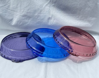 Pyrex Originals Fluted Edge Cranberry, Cobalt, OR Amethyst (Purple) #229 Pie Pans