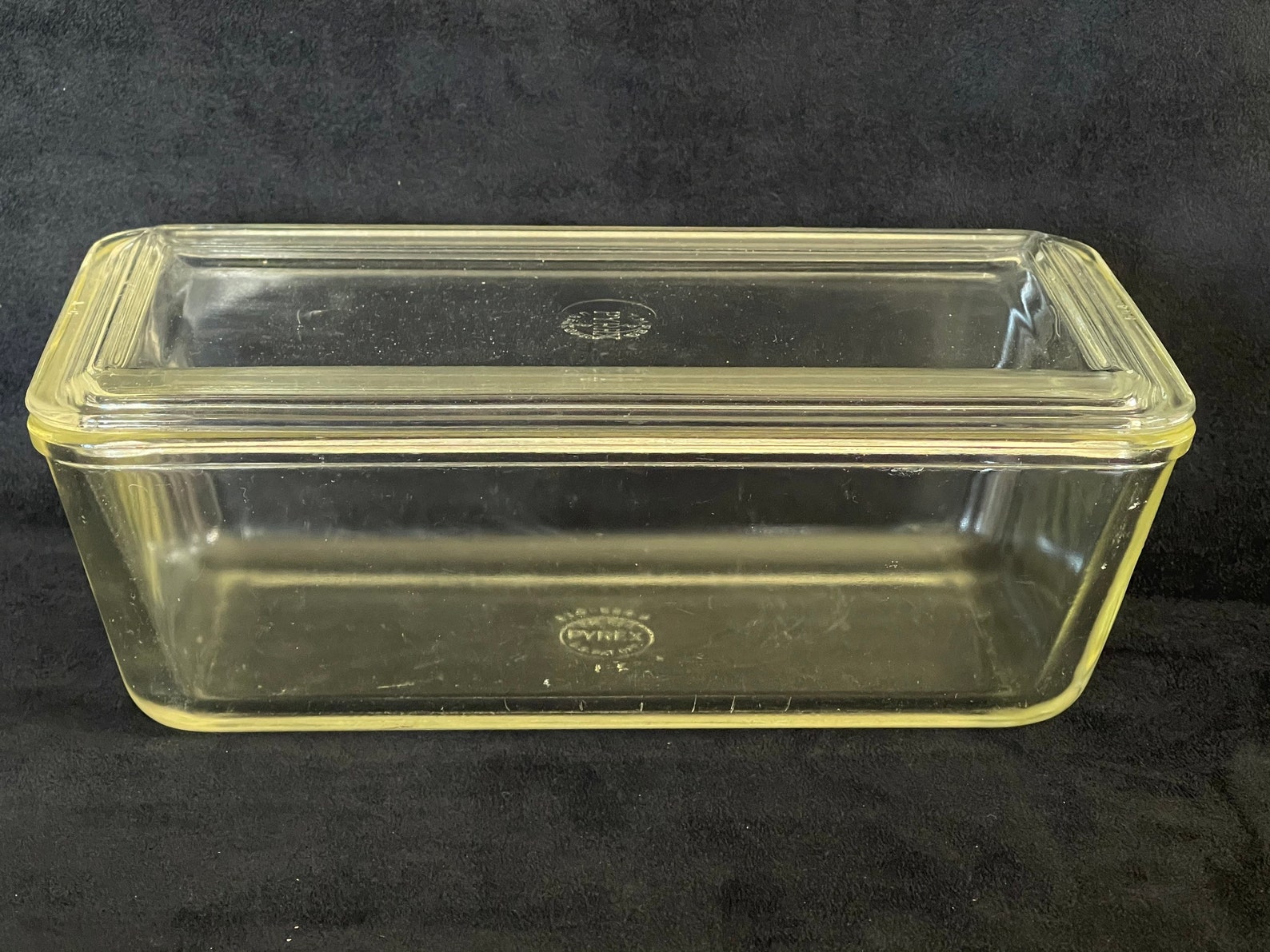 Antique Pyrex Large Clear Loaf Pan Meatloaf Baking Dish Etsy