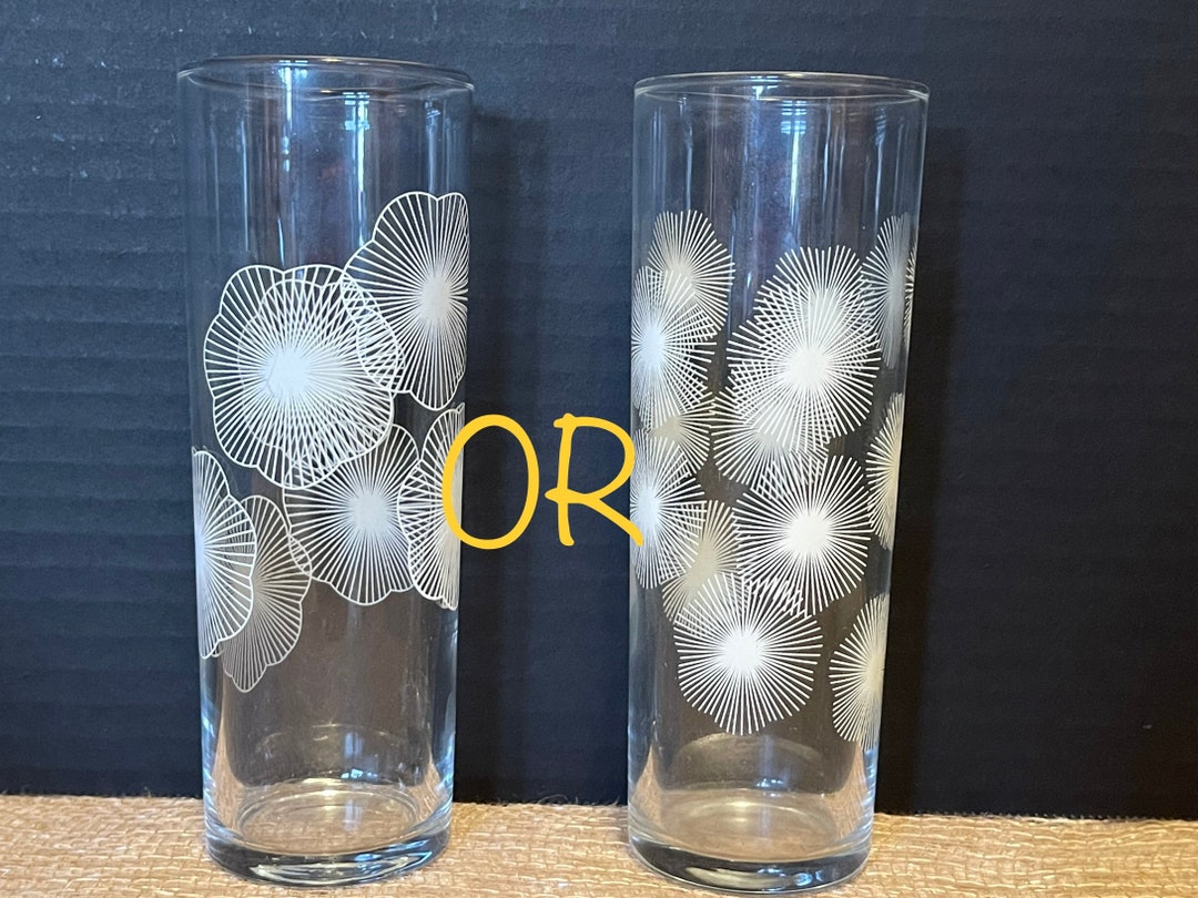 Tom Collins Highball Cocktail Glasses Retro Ikea Barware Etsy