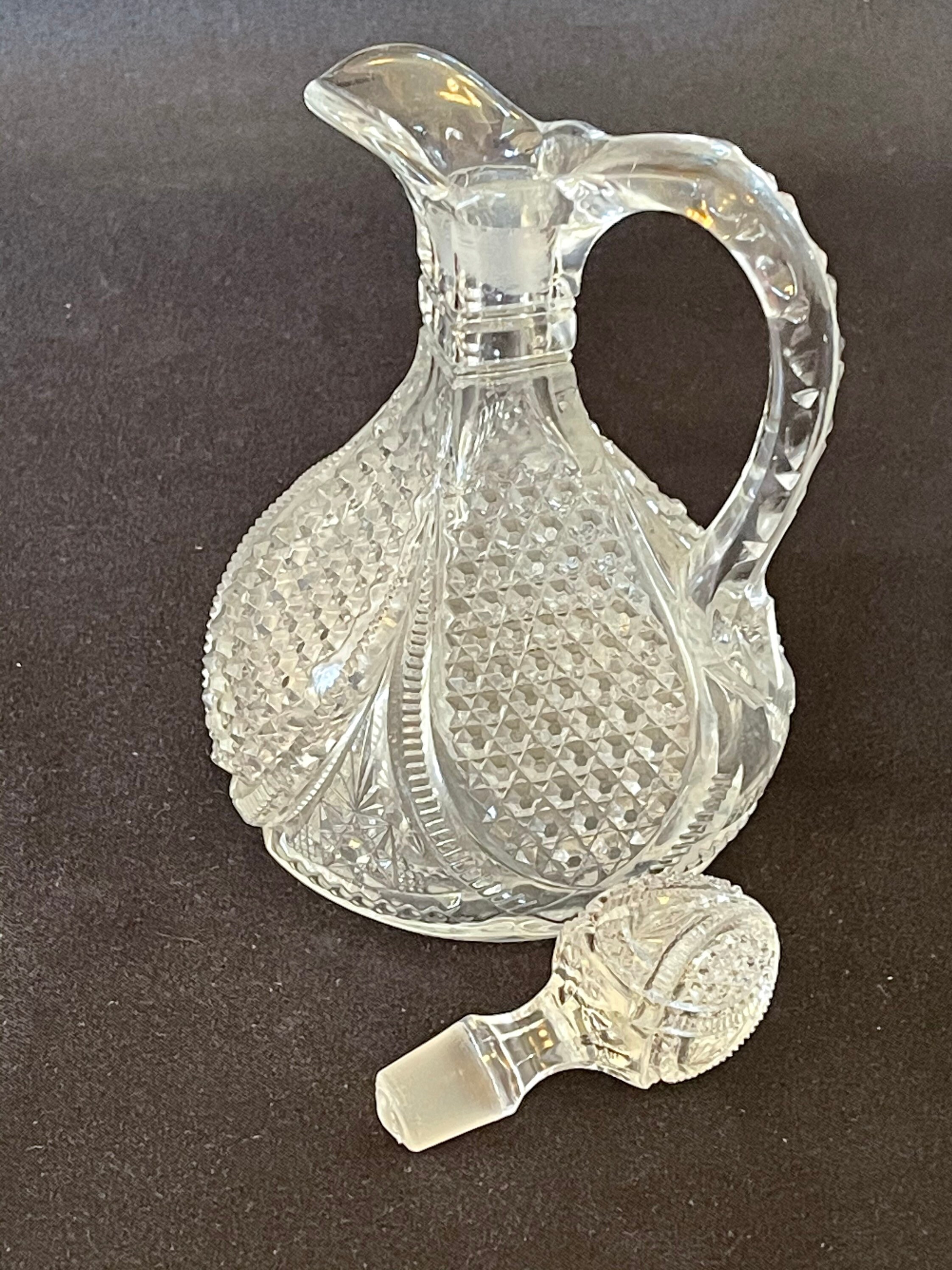 US Glass Massachusetts Cruet with Original Stopper Etsy
