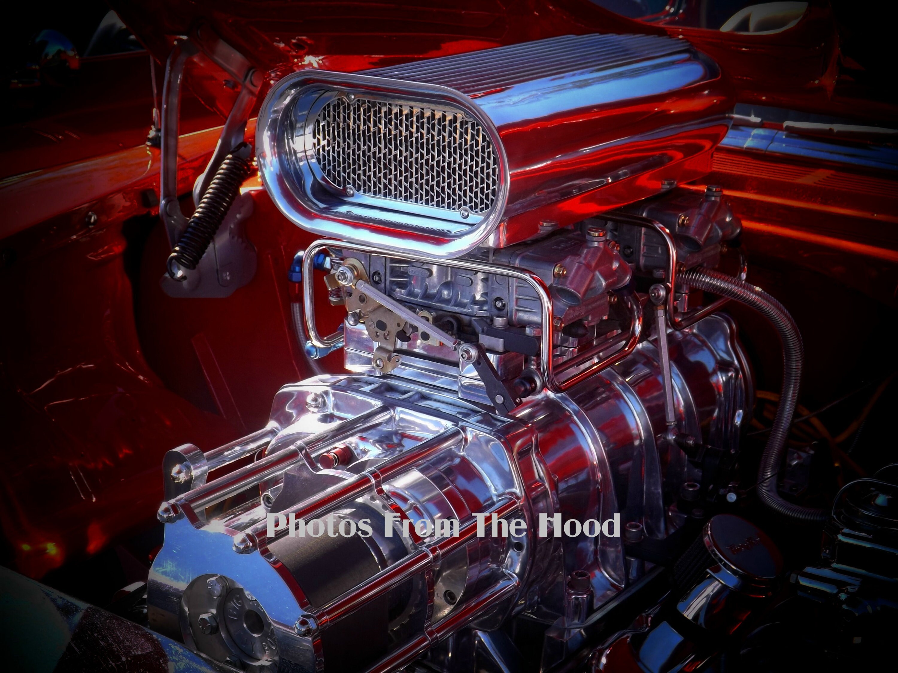 Riesige blown Engine. Digitale Foto Automobil Mann Höhle | Etsy