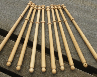 Pack of Ten Midland Lace Bobbins