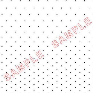 May include: White sheet of paper with a black dot pattern. The dots are evenly spaced and form a grid.