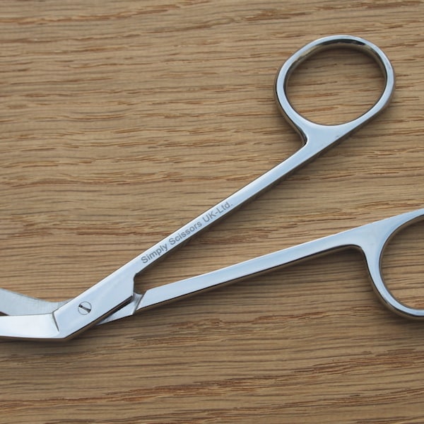 Scissors for Hardanger Embroidery - angled for cutting threads