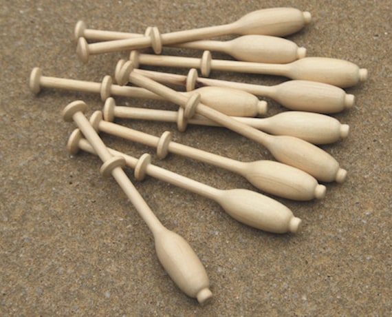 Bois clair carré dentelle fuseaux-Dix guatambu canettes