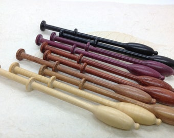 Mixed Woods - Ten Binche Lace Bobbins