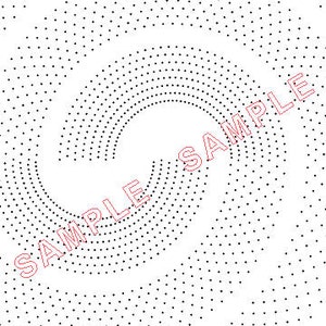 May include: Abstract black and white pattern with a series of concentric circles forming a wave-like shape.