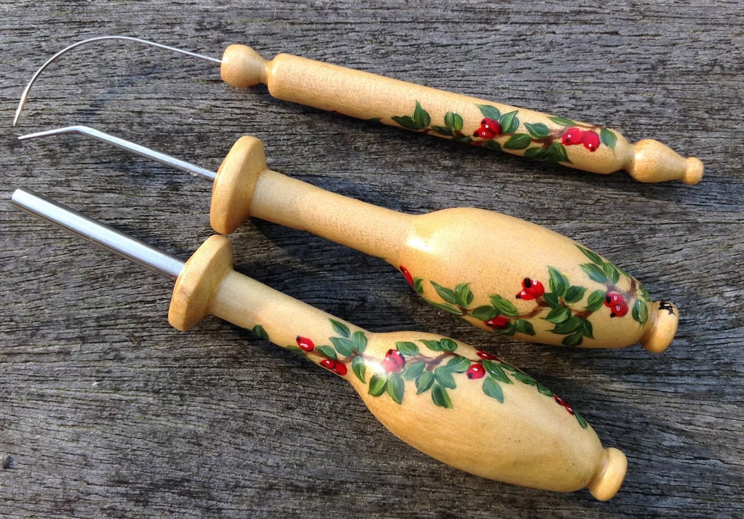 Painted Lacemaking Tools - Lazy Susan, Pin Lifter and Pin Pusher - Etsy