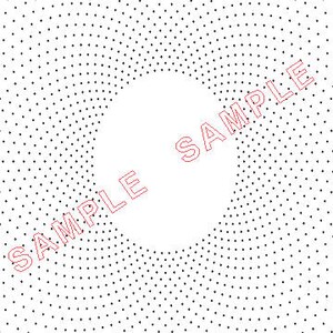 May include: Abstract background with a white center and a black and white pattern of small plus signs radiating outward from the center.