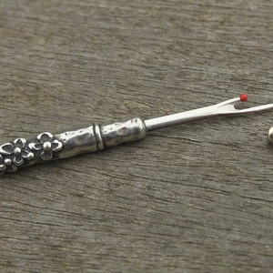 Seam Ripper with Pewter Floral Handle