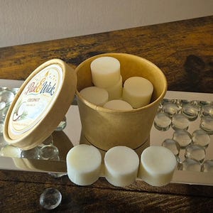 Ollas de coco fundido